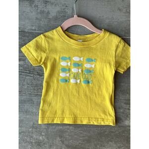 Cape Cod Baby Girl Boy Short Sleeve T-Shirt Massachusetts Yellow DAMAGE 12 M